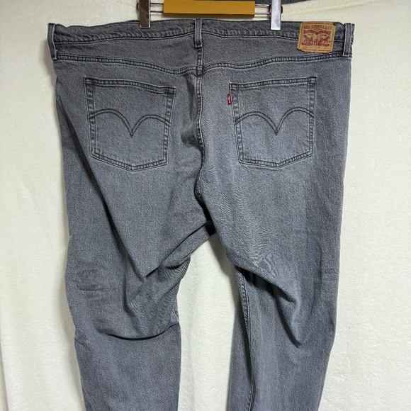 Levi 501 Women's Jeans 24W Original Fit Straight Leg-Porcini Haze Grey - Red Tab - Picture 4 of 11